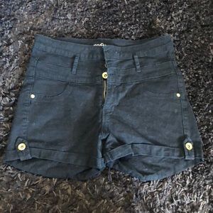 Refuge black high waisted shorts